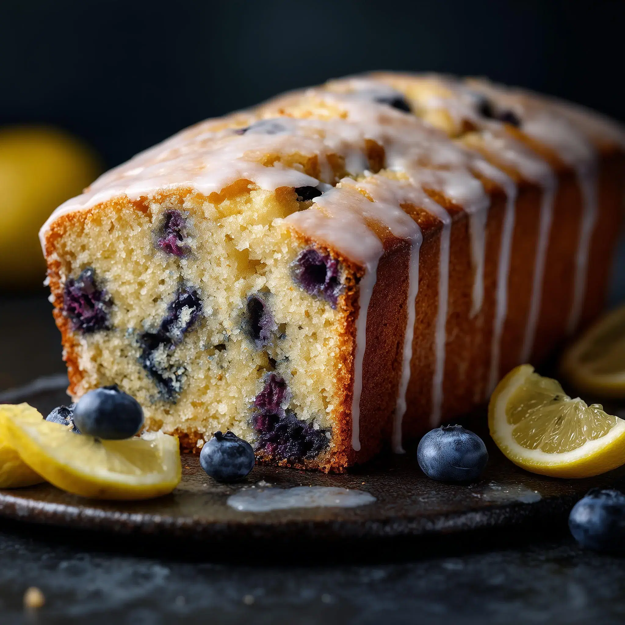 Classic golden pound cake with buttery crumb
