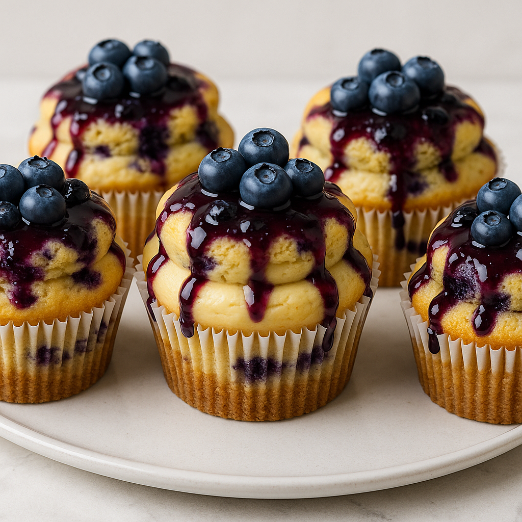 Lemon blueberry cheesecake with graham cracker crust
